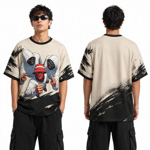 T-shirts surdimensionnés pour hommes de haute qualité, style streetwear, hip-hop, vintage, impression DTG, coton lourd - Product Image 4