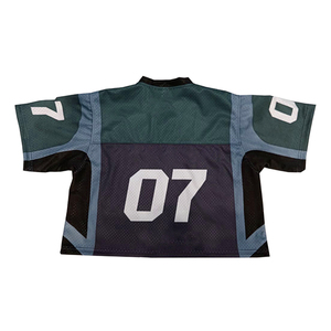 Camiseta de malla extragrande personalizada para hombre, ligera, transpirable, de corte holgado, ropa informal, fabricante OEM, camiseta de fútbol americano - Product Image 2