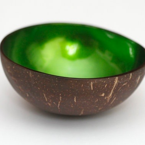 Cuenco de cáscara de coco colorido personalizable, libre de BPA, biodegradable, al por mayor, hecho a mano, respetuoso con el medio ambiente, utensilios de cocina decorativos, regalo - Product Image 2