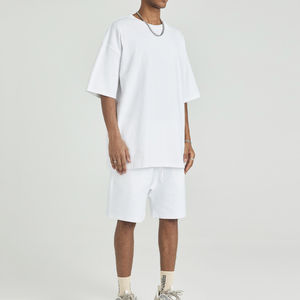 Conjunto de Camiseta y Pantalones Cortos de Algodón para Hombre, Conjunto Personalizado de Camiseta y Pantalones Cortos para Hombre, Camisetas de 2 Piezas - Product Image 2