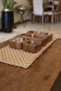 Caja de Almacenamiento de Madera de Lujo, Caja de Servicio Árabe Majlis, Caja de Almacenamiento de Madera con Tapa de Vidrio, Caja de Regalo de Ramadán de Madera - Product Image 2