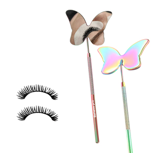 Wholesale Multi Customized Butterfly Lash <b>Mirror</b> for Lashes with Ergonomic Handle for Professional Eyelash Extension <b>Mirror</b> - Product Image 1