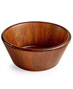Bol alimentaire de forme ronde au design attrayant, bol en bois de haute qualité pour la vaisselle, décoration de table, bol de service alimentaire - Product Image 5