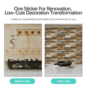 12 Uds mármol piedra Peel Stick papel pintado PVC cocina baño Backsplash 5,91*11,81 pulgadas pared renovación pared resistente al agua - Product Image 3