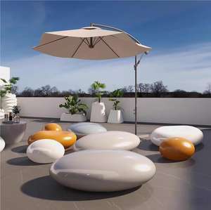 Buitenbanken op maat, wolkvorm, steenvorm, glasvezelbanken, glasvezelbeelden - Product Image 2