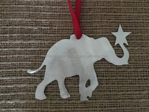Ángulo de Elephend colgante de Navidad para decoración de árboles Uso de festivales Decoración de Navidad Adorno de joyería colgante - Product Image 1