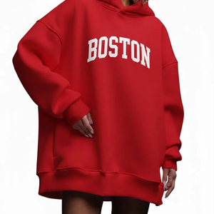 เสื้อฮู้ดดี้ผู้หญิงคุณภาพระดับมืออาชีพสำหรับฤดูหนาว ผลิตจากผ้าฟลีซถักที่เป็นมิตรต่อสิ่งแวดล้อม 100% ผ้าฝ้าย ระบายอากาศได้ดี กันลม ปรับแต่งได้ที่ด้านหน้า - Product Image 1