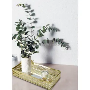 Plateau en métal artisanal de qualité supérieure pour la décoration intérieure, plateau en métal artisanal avec plateau brillant fabriqué par Zahid Exports, grand grossiste - Product Image 3