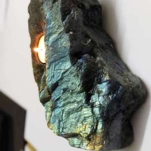 Support de bougie en cristal naturel en gros, bougeoir décoratif pour table, idéal pour mariages, bougies chauffe-plat, Reiki et Chakra - Product Image 3