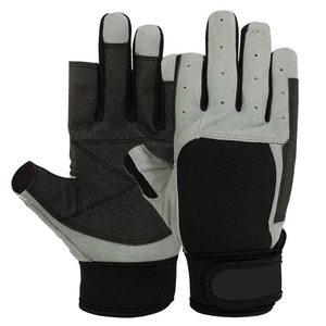 Gants de navigation unisexes à demi-doigts en cuir PU avec fermeture auto-agrippante, protection UV, confortables, antidérapants, pour sports nautiques et plongée - Product Image 6