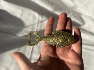 Fish Shape Gold Brass Bottle Opening Tool Suitable For Beer Soda And Soft Drink Bottles Cap <b>Opener</b> Handcrafted From India - Product Image 5