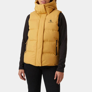 Chaleco Acolchado para Mujer Tallas Grandes, Chaqueta sin Mangas de Plumón, Cálida y Transpirable para Invierno, con Logotipo Personalizado, Ajuste Premium, con Capucha de Nailon - Product Image 1