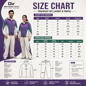 Ensemble de survêtement deux pièces Driftwear Impex pour homme, style vintage, color block, veste coupe-vent à capuche et pantalon large, polyester/nylon - Product Image 6
