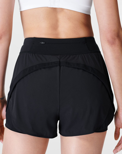 Shorts Deportivos Negros de Cintura Alta para Mujer, Calidad Premium, Cintura Elástica, Corte Regular, Secado Rápido, Tejido de Spandex y Poliéster, 180 g, 2026 - Product Image 3