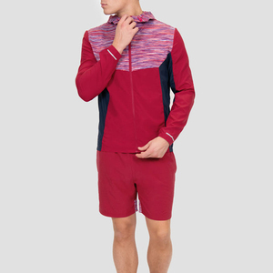 Stylish Winter Windbreaker Hooded <b>Short</b> Set Breathable Lightweight Fabric Perfect for Men's Outdoor Adventures Casual Outfits - Product Image 1