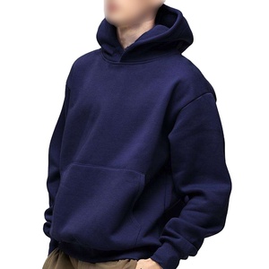 Hip Hop Streetwear de luxe pour hommes sweat à capuche épais surdimensionné 100% coton divers sweats à capuche unis colorés pour l'hiver - Product Image 1