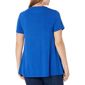 เสื้อยืดแขนสั้นผู้หญิงทรงเข้ารูป สีพื้น คุณภาพสูง รุ่นท็อป - Product Image 2