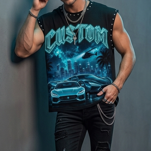 Camiseta sin mangas personalizada con impresión DTG, 100% algodón jersey, material de primera calidad, estilo casual y urbano, unisex, cómoda de llevar. - Product Image 5
