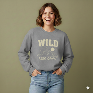 Women Winter Printed Oversized Sweatshirt Soft Premium Terry Fabric Front Logo Modern <b>Box</b> Cut Long Sleeve Fashion Essential - Product Image 1