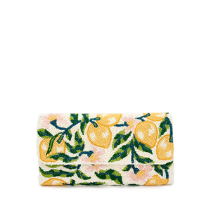 Grand fourre-tout ouvert pour femme bohème avec accents de perles embellissements de perles poignées de style bambou pochette de sac à main chic - Product Image 3