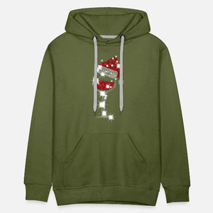 Nouveauté : Sweats à capuche en coton mélangé uni avec strass pour hommes, couleurs et tailles personnalisables, tissu polaire, vêtements décontractés - Product Image 1