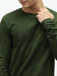 T-shirts de luxe pour hommes en gros, à manches longues, tricotés, col rond, coupe classique, style streetwear, 100 % coton, écologiques et respirants - Product Image 6