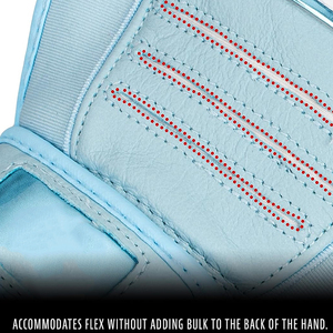 Guantes de Béisbol para Equipos Adultos, Color Azul Cielo, con Agarre en la Palma y Control de Humedad, para Práctica Diaria de Bateo - Product Image 4