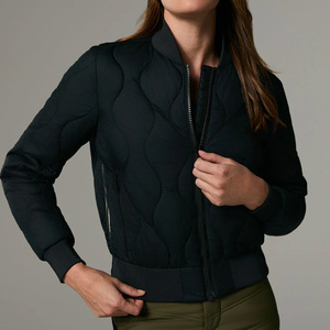 Streetwear Style <b>Women</b> Bomber <b>Jacket</b> Custom Camouflage Embroidery Waterproof Polyester <b>Zip</b> Outerwear Logo Branding Printing - Product Image 4