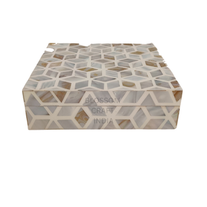 Caja Artesanal con Incrustaciones de Hueso, Caja de Almacenamiento Decorativa de Madera de Lujo Hecha a Mano, Elegante Adorno para el Hogar para Coleccionables - Product Image 5