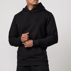 High Quality 240gsm Heavyweight Pullover Hoodie Fleece Pocket Drop Shoulder No <b>Strings</b> Oversized Men Autumn <b>Hoodies</b> - Product Image 5