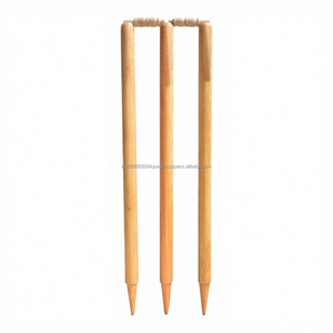 ZAP Premium Wooden Cricket Stumps Set (3 Stumps + 2 Bails Set) – Match Quality Hardwood | Durable | Club & Professional Use - Product Image 1