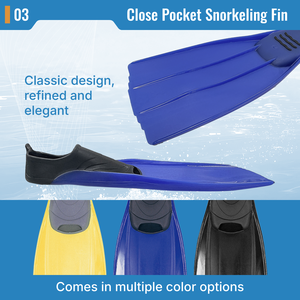 Palmes de plongée flottantes en EVA avec logo personnalisé, professionnelles, à poche intégrale, pour adultes et enfants, OEM/ODM, sports nautiques - Product Image 4