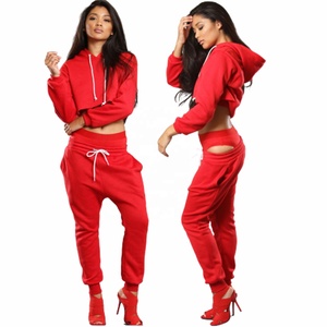 Womens Tracksuit Outdoor Wear Comfortable And Heavyweight Two-piece Suit Full Zipper Women Tracksuit - Product Image 2