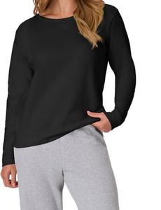 Sudadera de Algodón para Mujer, Diseño Nuevo, Lujosa, Manga Larga, Cuello Redondo, Hombros Caídos, Color Sólido, Cómoda, Informal, de Bangladesh - Product Image 5