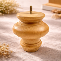 Pieds de meubles en bois massif, robustes, pour canapé, armoire, table, bois naturel, pièces de rechange durables pour meubles de maison
