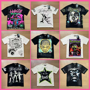 เสื้อยืดคอกลมแขนสั้นทรงปกติ ผ้าคอตตอน 100% พิมพ์ลายดิจิตอล ลายดาววินเทจ กันยับ สำหรับผู้ชาย ไซส์ใหญ่ - Product Image 5