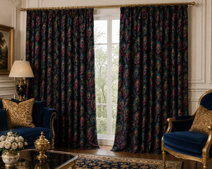 Luxury Decorative Window <b>Curtains</b> Velvet Blackout Printed <b>Curtain</b> Panels <b>for</b> Living Room Bedroom Home Interior Decoration Modern - Product Image 4