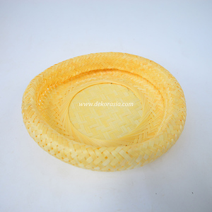 Elegante Cesta Redonda de Bambú Tejido Estilo Antiguo para Guardar Frutas y Bocadillos en Navidad - Product Image 2