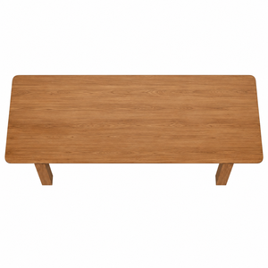 Mesa de Comedor Rectangular de Teca Sólida Estilo Escandinavo con Rieles de Soporte Flotantes Dobles, Mueble Ecológico y Duradero para el Hogar, 10 Plazas - Product Image 4