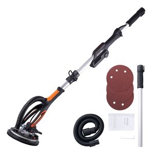 Ponceuse à cloisons sèches 800W avec moteur sans balais, vitesse variable 1000-2300 tr/min, pliable pour plafonds et murs - Product Image 1