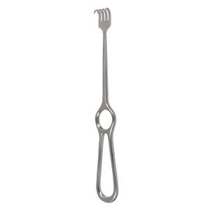 Retractor manual Volkman con mango de anillo tipo pata de gato, acero inoxidable, 22 cm (8 pulgadas), puntas afiladas de 4 puntas, para quirófano, de Dentavex - Product Image 2