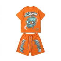 Ensemble deux pièces pour homme, best-seller de l'été, t-shirt et short en coton lourd, style streetwear, mode estivale