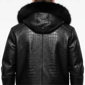 Nouvelle veste en cuir de qualité supérieure, sur mesure, col montant, logo frontal, chauffante et à séchage rapide pour hommes - Product Image 1