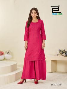 Lucknowi Kurti Beautiful <b>Chikankari</b> Embroidered Ethnic Wear For Women Casual Office Festival Traditional Fashion - Product Image 3