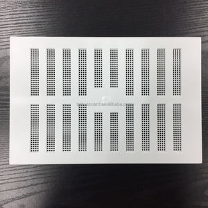 Grille d'aération réglable <span class=keywords><strong>Hit</strong></span> & <span class=keywords><strong>Miss</strong></span> blanche personnalisée avec étiquette, 9 po x 6 po, avec maille - Product Image 3