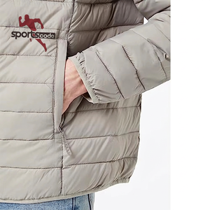 Chaqueta acolchada negra para hombre Sportscode, con cuello alto, cierre de cremallera y forro de sherpa, para invierno. - Product Image 6