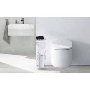 Portarotoli da Bagno Robusto con Ampio Spazio di Archiviazione e Pratico Ripiano - Product Image 4