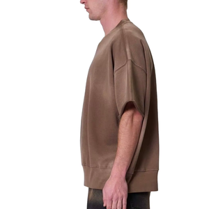 Camiseta Oversize de Algodón Pesado con Efecto Desgastado por el Sol, Estilo Vintage, Lavado Ácido, Ropa Urbana al por Mayor - Product Image 4