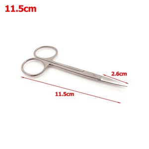 Tijeras Dentales de Punta Recta de Acero Inoxidable, Instrumento Médico y de Laboratorio para Cortar Suturas Quirúrgicas - Product Image 3