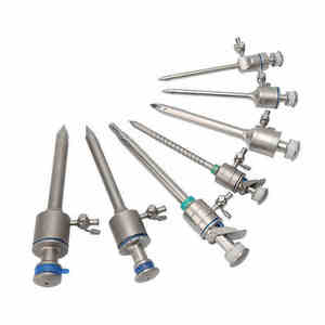 High Quality Veterinary Surgical <b>Instruments</b> Stainless Steel Trocar Set <b>Laparoscopic</b> Surgery Manual Durable - Product Image 4